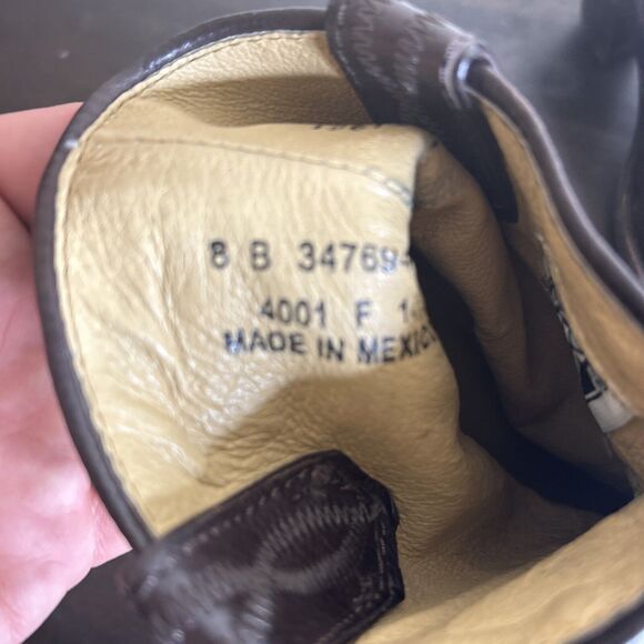 Frye Women Size 8B Boots Cowboy Western Pull On Shoes Heel Black Leather Jackie - Picture 10 of 16